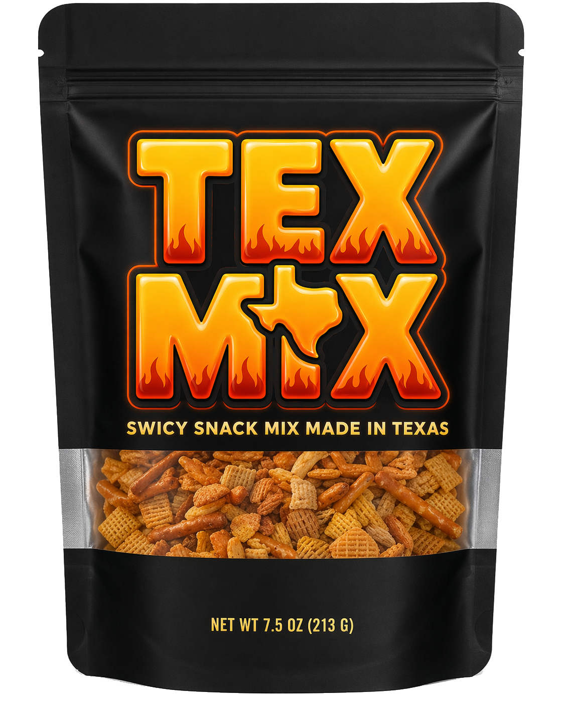 Tex Mix Swicy Party Mix 7.5 oz bag